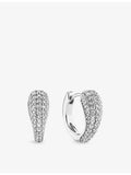 Sif Jakobs hoop earrings with cubic zirconia, imported from the UK
