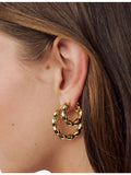 Sif Jakobs gold-plated sterling-silver hoop earrings 26mm, imported from the UK