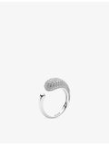 Sif Jakobs Goccia Piccolo silver cubic zirconia ring, imported from the UK