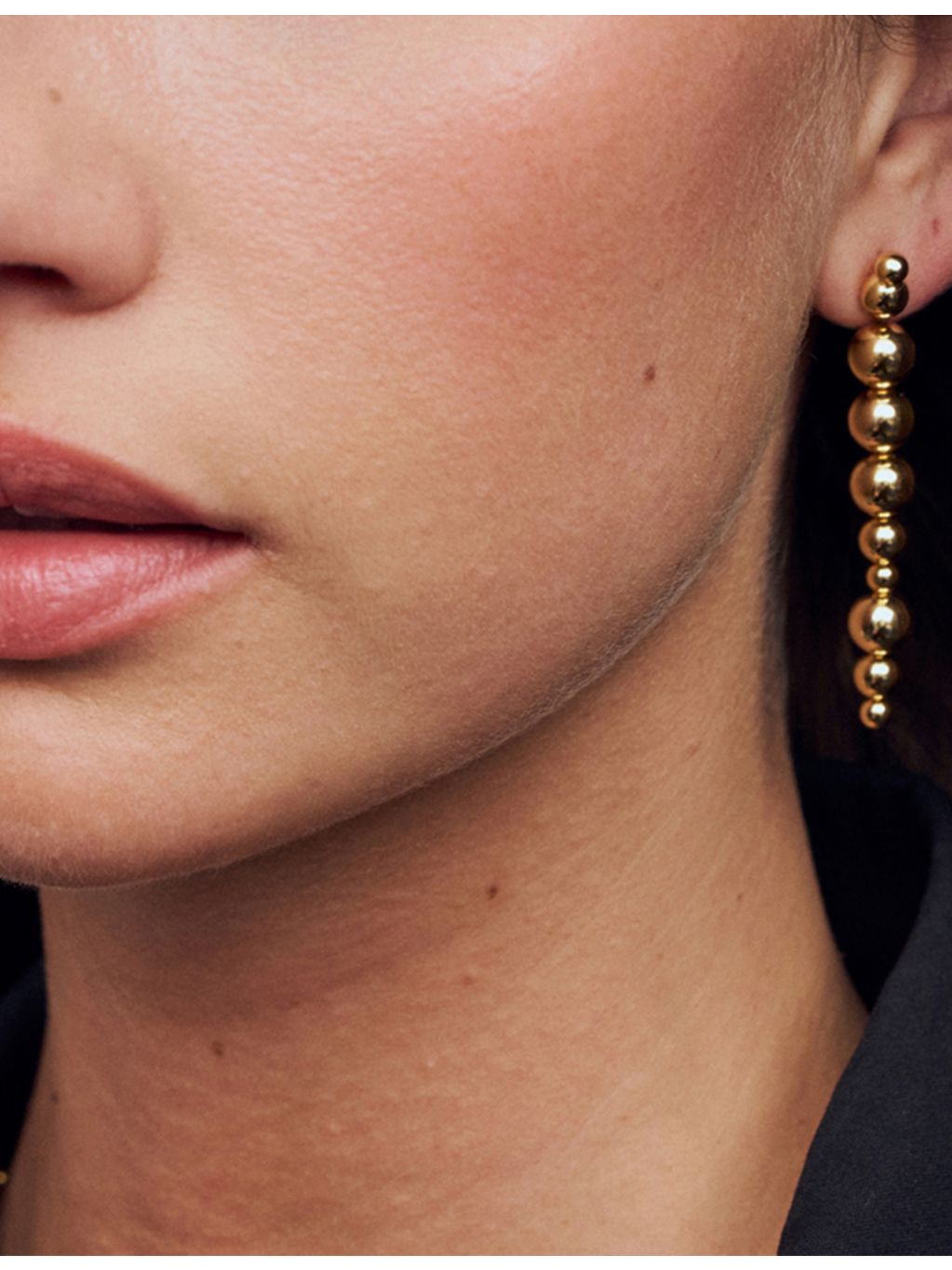 Sif Jakobs drop earrings 18ct gold-plated sterling silver 62mm, UK version