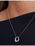Sif Jakobs sterling silver cubic zirconia necklace 45cm - British product