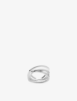 Sif Jakobs Spirale Pianura Rhodium-Plated Sterling-Silver Ring