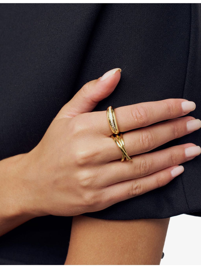 Sif Jakobs yellow gold-plated sterling silver ring, imported from the UK