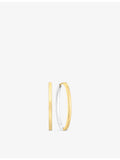 Sif Jakobs 18ct gold rhodium-plated hoop earrings 40mm - British product