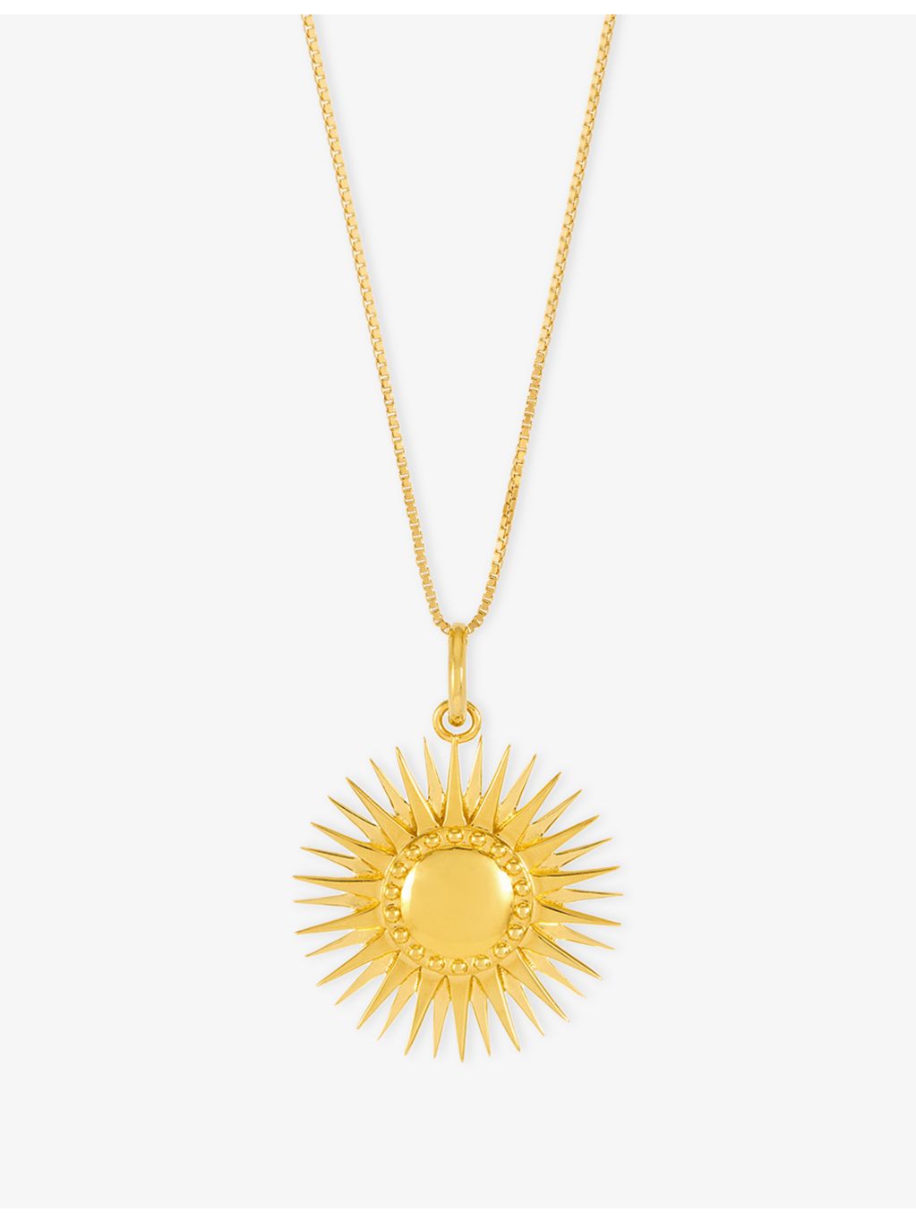 Rachel Jackson Electric Goddess necklace 22ct gold-plated sterling silver 56cm (British brand)