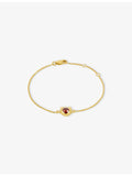 Rachel Jackson garnet bracelet 22ct gold plated sterling silver, UK version