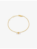 Rachel Jackson Mini Love T-Bar rose quartz bracelet - British product