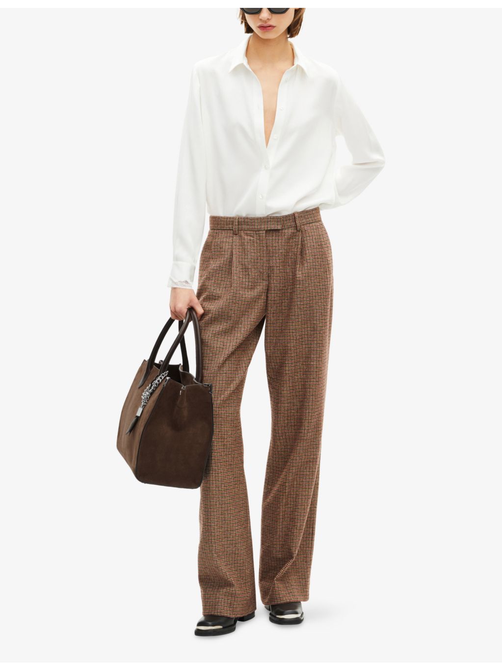 The Kooples Ming XL leather tote bag in 100% leather, UK version