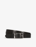 The Kooples Rectangular-Buckle Leather Belt