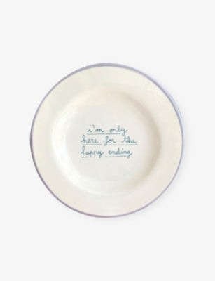 Laetitia Rouget stoneware dessert plate 20cm, imported from the UK