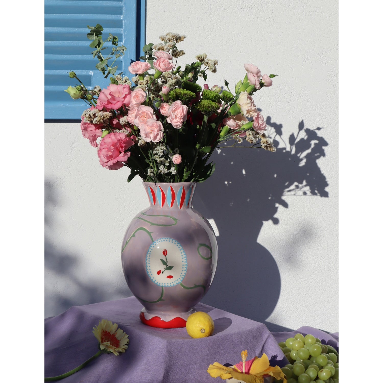 Disney x Laetitia Rouget Enchanted Rose lilac vase 28cm - British product