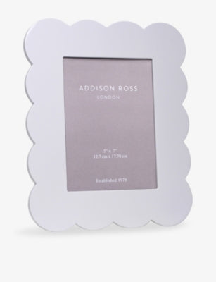 Addison Ross scallop lacquer photo frame 5x7, imported from the UK