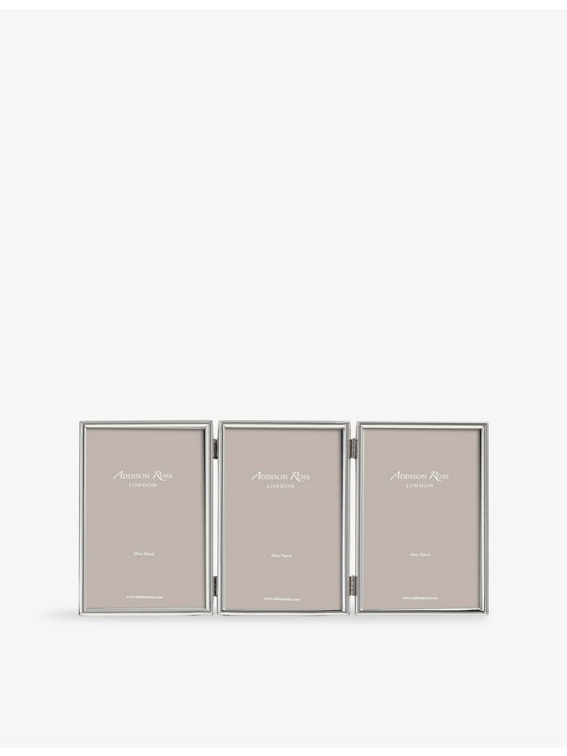 Addison Ross silver-plated triple photo frame 4x6 (British brand)