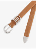 Hollyhock suede mixed metal belt (British brand)