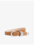 Hollyhock suede mixed metal belt (British brand)