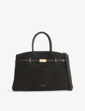 DeMellier Midi Hudson Leather Top-Handle Bag