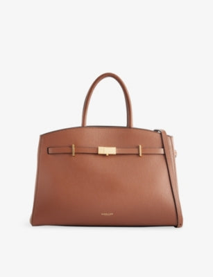 DeMellier Midi Hudson leather top-handle bag (British brand)