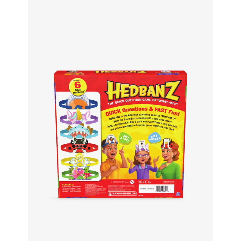 HedBanz game assortment with headbands and picture cards, imported from the UK