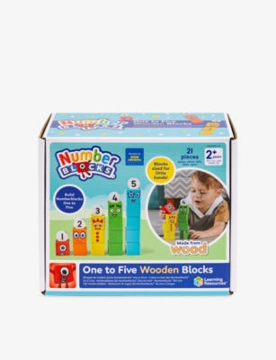 Numberblocks wooden blocks One to Five playset - British product