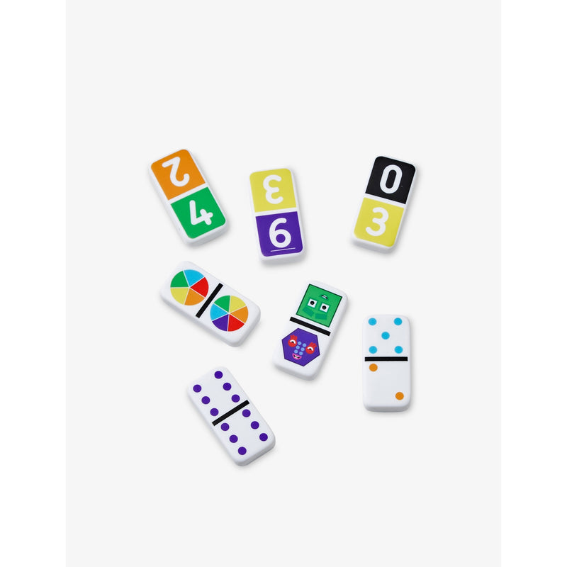 Numberblocks dominoes playset with 112 dominoes and carrier, UK version