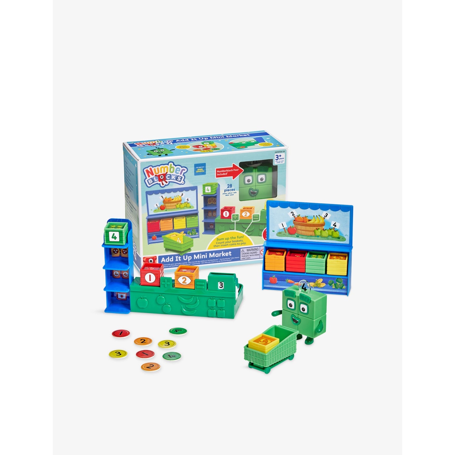 Numberblocks Add It Up Mini Market playset - British product