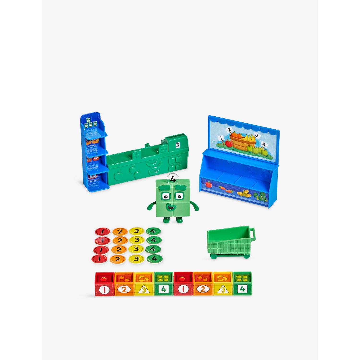 Numberblocks Add It Up Mini Market playset - British product