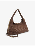 Dune large woven faux-leather shoulder bag - British product