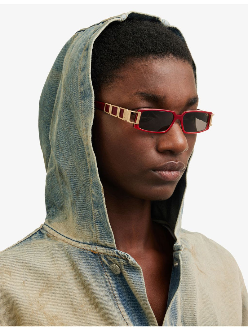 Cazal pre-loved square acetate sunglasses (British brand)