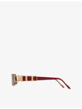 Cazal pre-loved square acetate sunglasses (British brand)