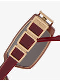 Cazal pre-loved square acetate sunglasses (British brand)