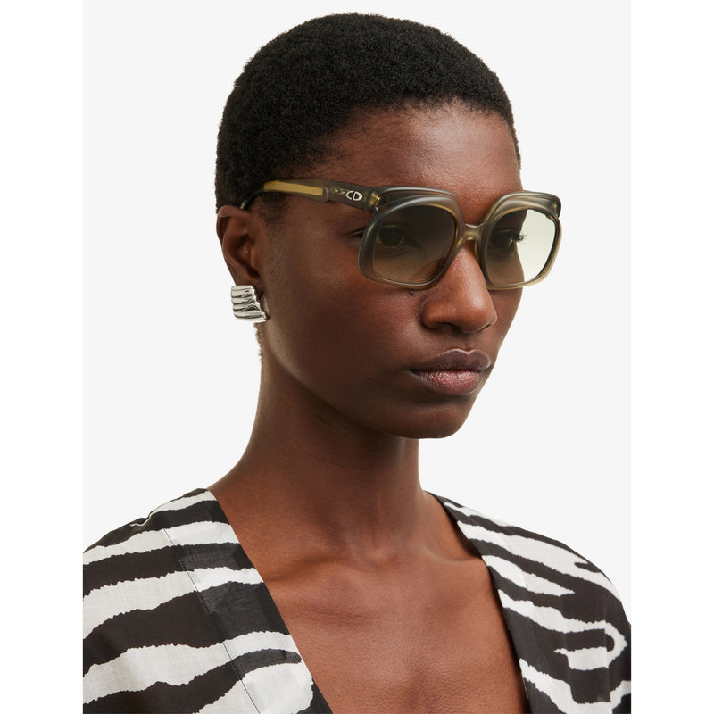 Dior square-frame acetate sunglasses with tinted lenses - British product
