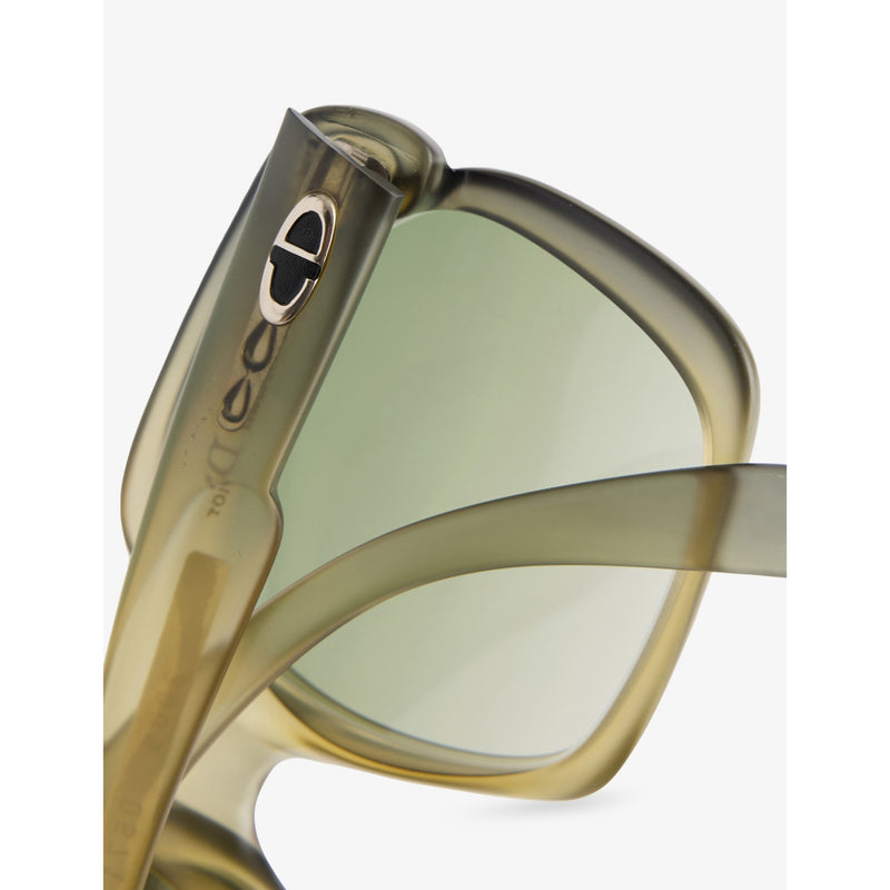 Dior square-frame acetate sunglasses with tinted lenses - British product