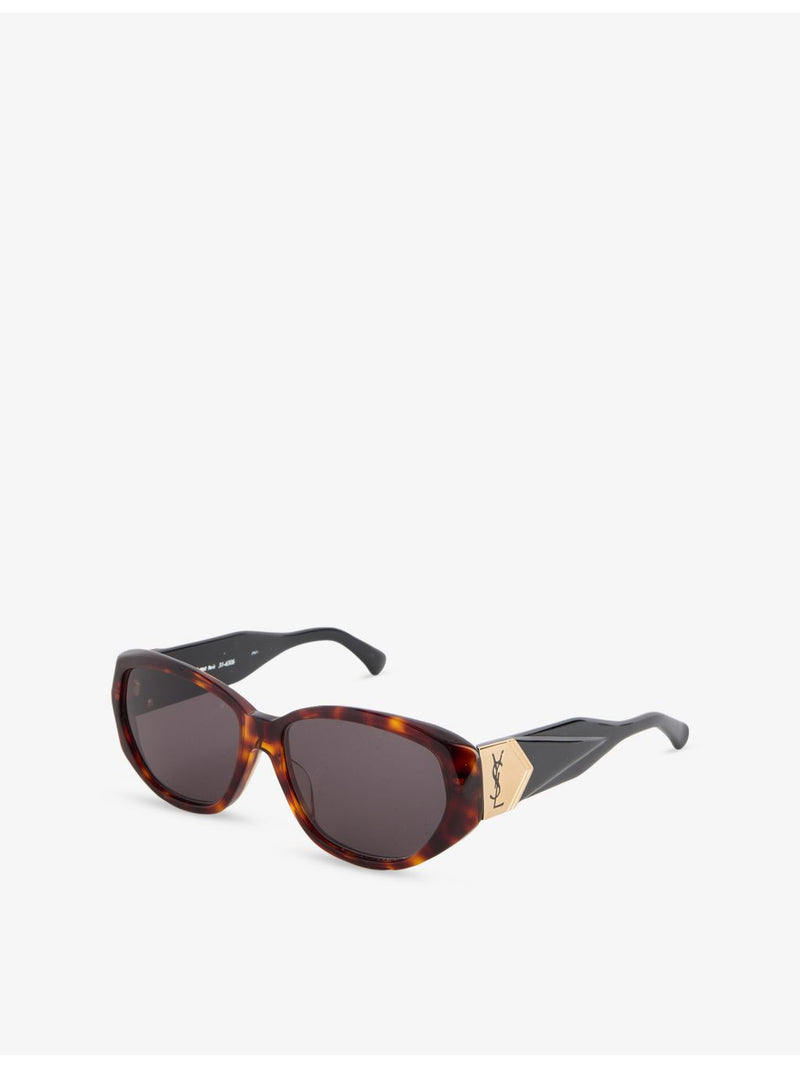 Pre-loved Saint Laurent cat-eye acetate sunglasses - British product