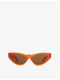 Versace 90s cat-eye acetate sunglasses, imported from the UK