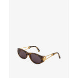 Versace pre-loved 90s oval-frame acetate sunglasses, UK version