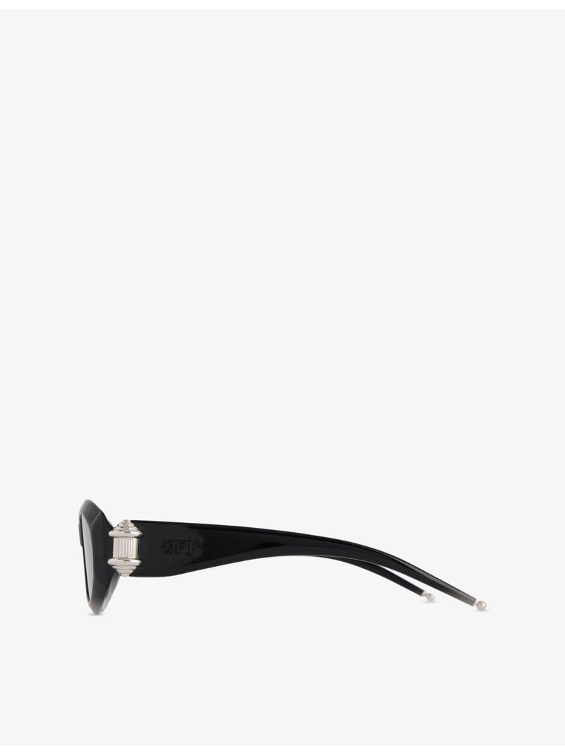 Gianfranco Ferré pre-loved oval acetate sunglasses 90s, imported from the UK