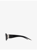 Gianfranco Ferré pre-loved oval acetate sunglasses 90s, imported from the UK