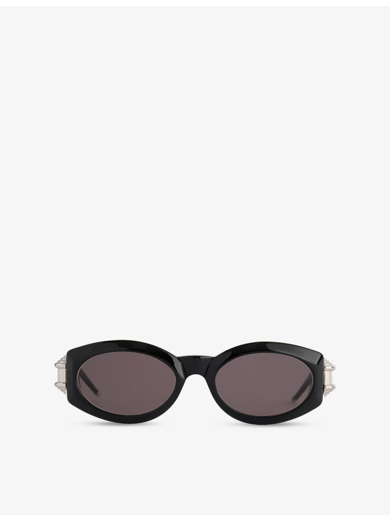 Gianfranco Ferré pre-loved oval acetate sunglasses 90s, imported from the UK