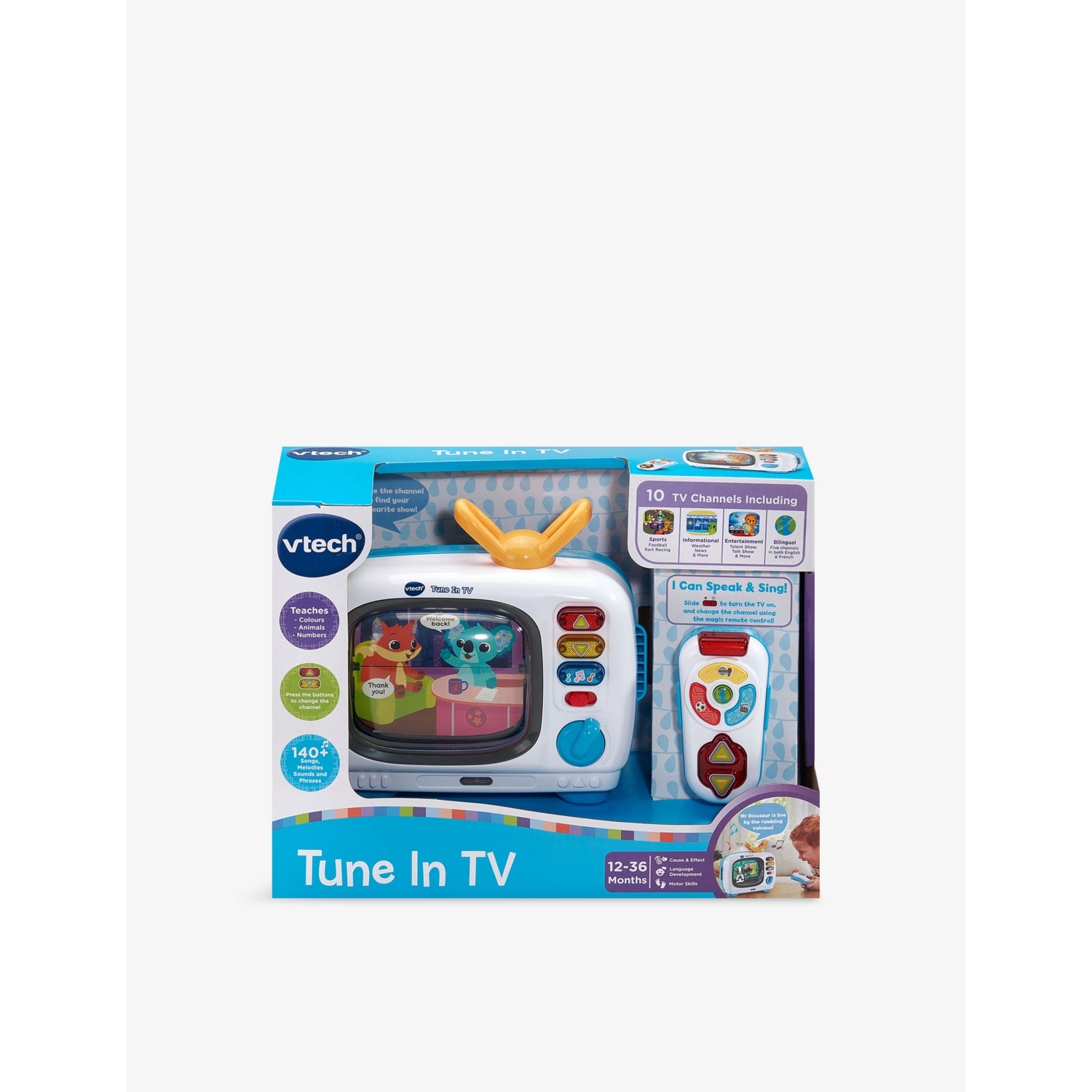 Vtech Brain Box Tune-In TV interactive playset with remote (British brand)