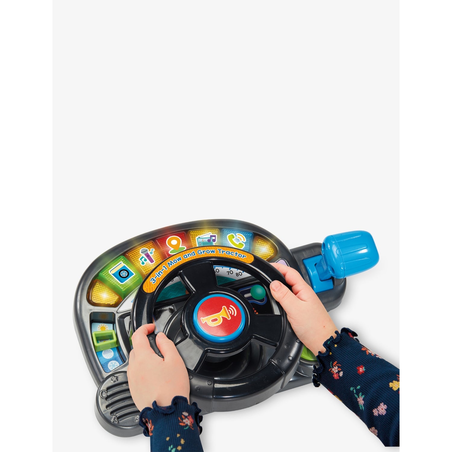 VTech 3-in-1 tractor and mower ride-on toy - British product