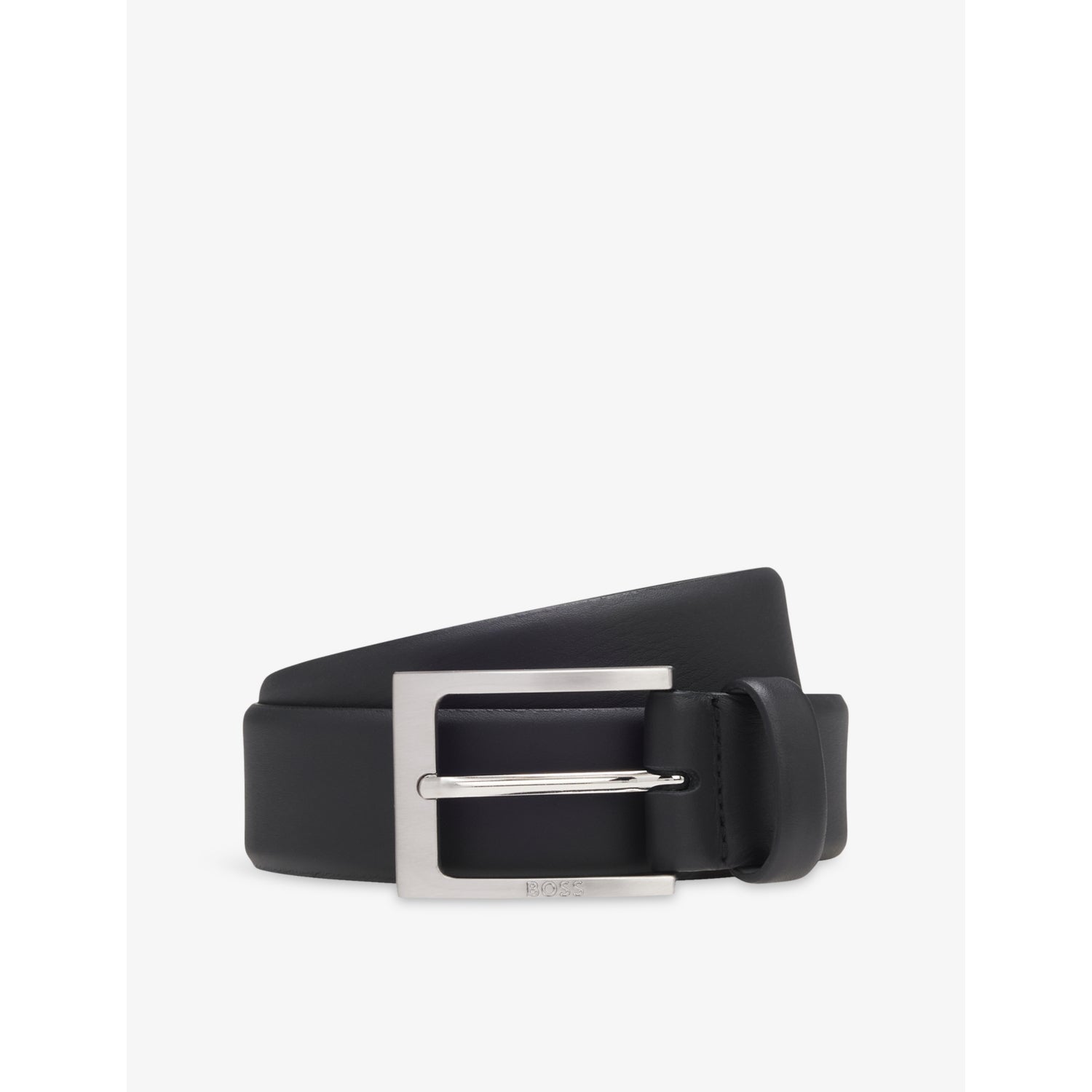 Logo-Buckle Leather Belt - 42