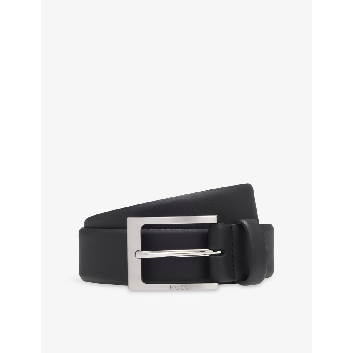 Logo-Buckle Leather Belt - 42