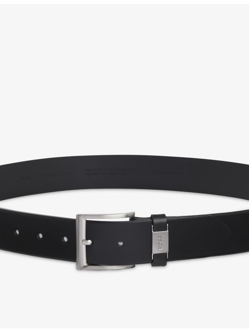BOSS leather belt with logo keeper 4cm (British brand)