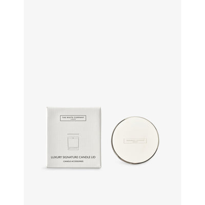 selfridges The White Company Luxury Signature 1-Wick Metal Candle Lid 8.5cm- Buy online at McGrocer