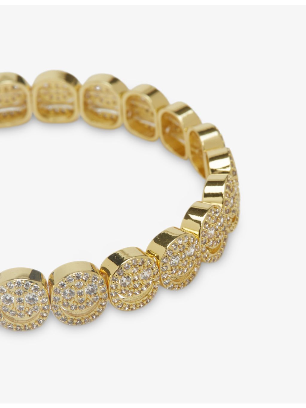 Lisa Gozlan Happy Face pavé cubic zirconia bracelet, UK version