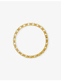 Lisa Gozlan Happy Face Bracelet 18ct gold-plated brass cubic zirconia, UK version