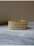 Lisa Gozlan Happy Face Bracelet 18ct gold-plated brass cubic zirconia, UK version