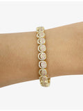 Lisa Gozlan pavé Happy Face bracelet with cubic zirconia, UK version