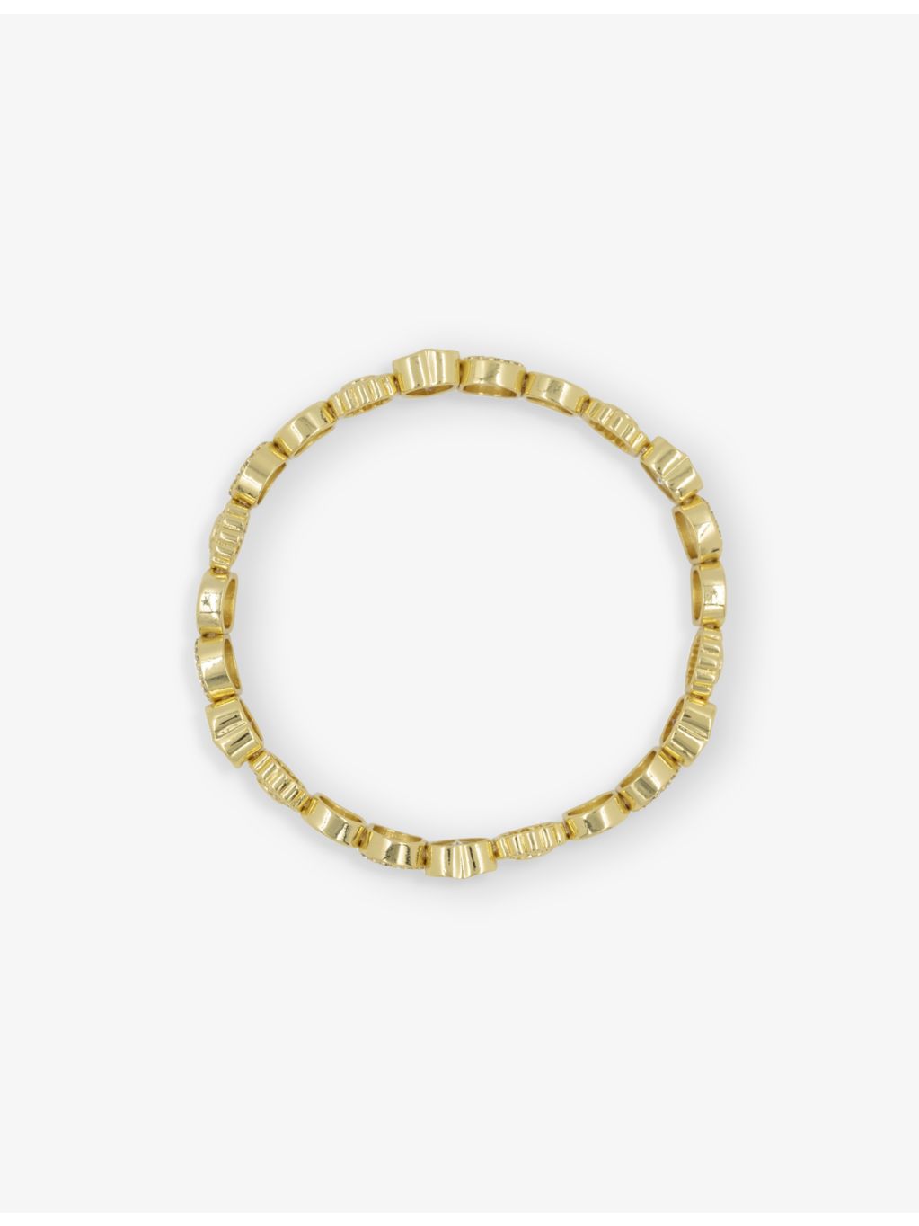 Lisa Gozlan 18ct gold plated cubic zirconia bracelet, imported from the UK