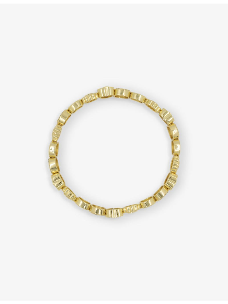 Lisa Gozlan 18ct gold plated cubic zirconia bracelet, imported from the UK